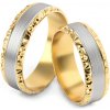 Prsteny iZlato Forever Snubní prsteny dvoubarevné 5 až STOB099V