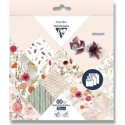 Clairefontaine Sada papírů Origami Dried Flowers 60 listů – Hledejceny.cz