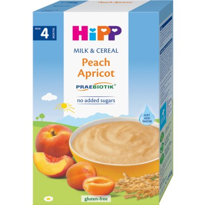 HiPP Praebiotik Mléčná kaše broskev a meruňka 250 g – Zboží Dáma