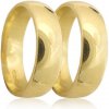 Prsteny Zlatnictví Zlatíčko Snubní prsteny ze žlutého zlata hladký široký B190