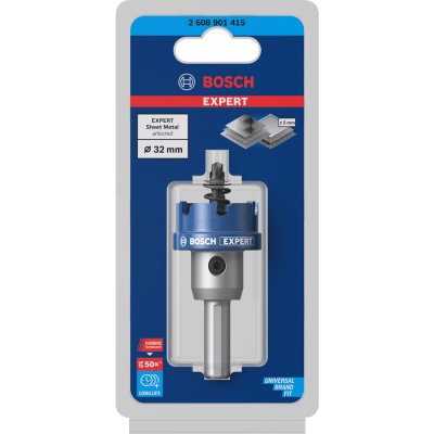 Vrtací korunka - děrovka na nerezové a ocelové plechy Bosch EXPERT Sheet Metal - 32x5mm (2608901415) – Zboží Mobilmania