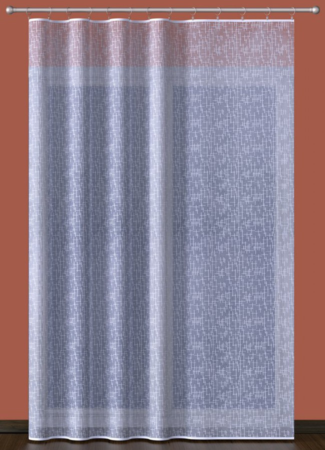 Olzatex žakárová záclona MIRKA 2, cik cak pršíčko, s olůvkem, bílá, výška  230cm (v metráži) od 270 Kč - Heureka.cz