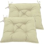 Stilista 87522 Sada 2 podsedáků na sezení 40 x 40 x 8 cm, krémová – Hledejceny.cz
