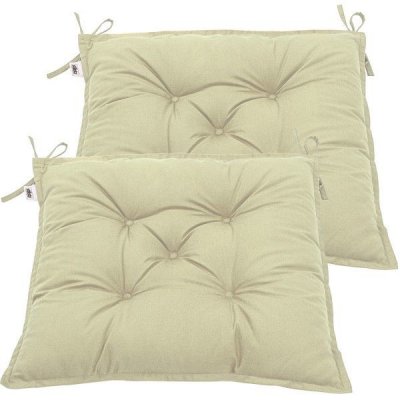 Stilista 87522 Sada 2 podsedáků na sezení 40 x 40 x 8 cm, krémová – Hledejceny.cz