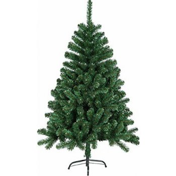 NAIZY Umělé vánoční stromky PVC jedle se stojanem umělý vánoční stromek pro vánoční výzdobu 180 cm zelený cca 500 špiček větví