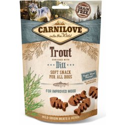 Carnilove Dog Soft Snack pstruh s koprem 200 g