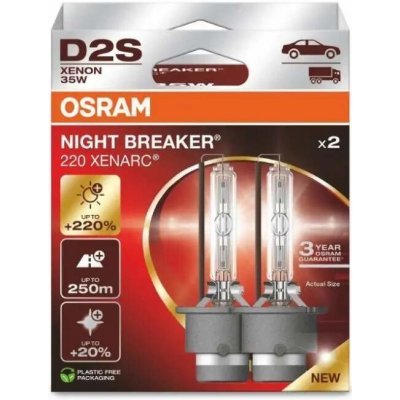 Osram Xenonová výbojka D2S 66240XN2-2HB NIGHT BREAKER LASER +220% BOX – Hledejceny.cz