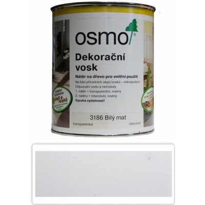 Osmo 3186 Dekorační vosk intenzivní 0,375 l Bílý mat – Zbozi.Blesk.cz