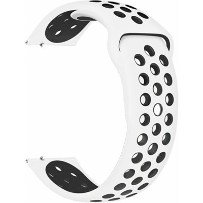 Eternico Sporty Universal Quick Release 22mm Solid Black and White AET-U22SP-BlWh – Zboží Mobilmania