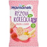 Hamánek Bio Rýžová kolečka malina a banán 35 g – Zboží Dáma