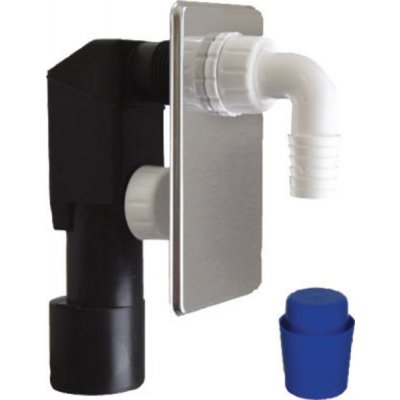 Sifon pračkový pod omítku odpad 50/40mm, s nerezovou krytkou – Sleviste.cz