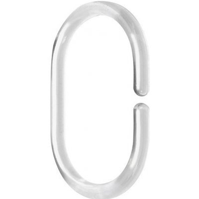 Aqualine Kroužky na sprchový závěs 12 ks, plast, čirá, 23037 – Sleviste.cz