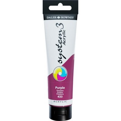 Daler Rowney System3 akrylová barva purple 150 ml – Sleviste.cz