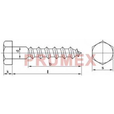 Vrut do dřeva šestihranná hlava DIN 571 8x260 zinek bílý – Sleviste.cz