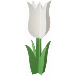 Boltze Dekorativní figurka tulipán Tulip bílo-zelený 120 x 51 x 51 cm, 1 ks – Hledejceny.cz