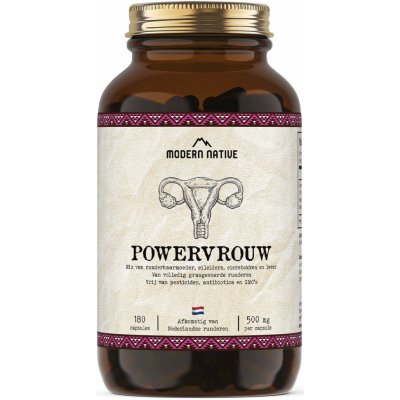 Modern Native Powervrouw Sušené hovězí vaječníky v kapslích 500 mg 180 ks – Hledejceny.cz