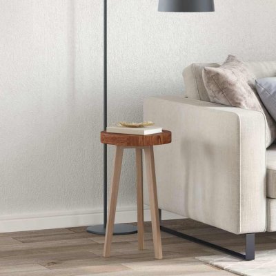 Omaxi 788757 Deska stolu Tmavě hnědá 30 x 4 cm (kruh) Pevné dubové dřevo – Zboží Dáma