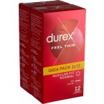 Durex Feel Thin 2 x 12 ks – Zboží Dáma
