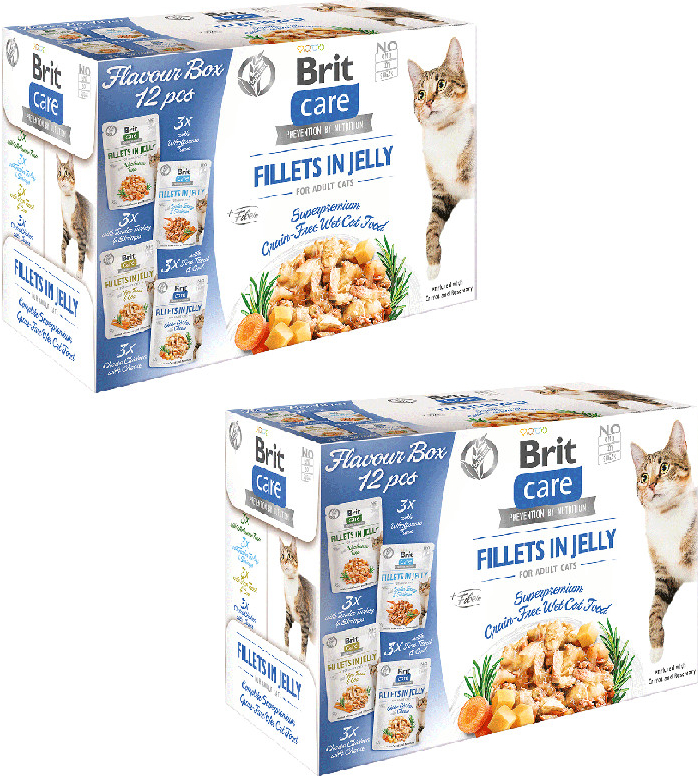 BRIT CARE Cat Fillets in Jelly mix 24 x 85 g