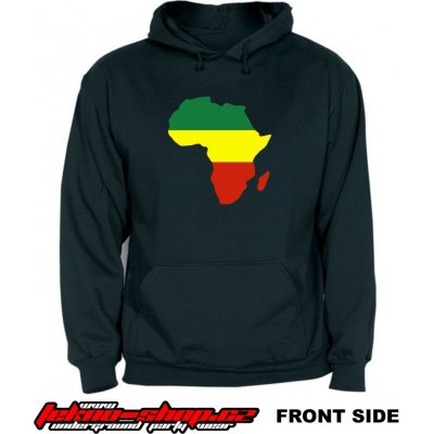 Teknoshop RASTA AFRIKA dnb s potiskem černá – Zboží Dáma