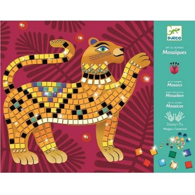 Djeco Mozaikové obrázky s drahokamy Jungle