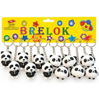 Přívěsek na klíče Panda 6 cm gumová – Zboží Mobilmania