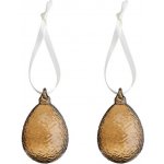 Skleněná velikonoční vajíčka Gry Cognac set 2 ks COOEE Design – Hledejceny.cz