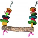 Flamingo barevná houpačka 30 x 30 cm – Zboží Dáma