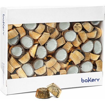 Decora Mini košíčky na muffiny metalické zlaté Bakery 32x22 mm 2500 ks – Zboží Dáma