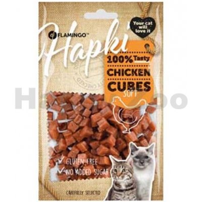 Flamingo Hapki Cat Soft Chicken Cubes 85 g – Hledejceny.cz