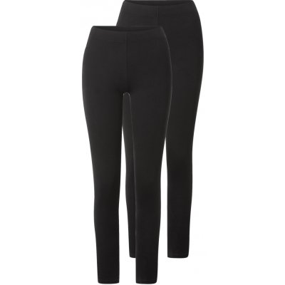 esmara Dámské legíny s BIO bavlnou 2 kusy černá – Zboží Dáma