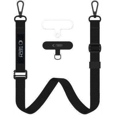 Šňůrka na telefon Tech-Protect C6S Crossbody – černá – Zboží Živě