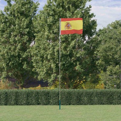 zahrada-XL Vlajka Španělska a stožár 5,55 m hliník – Hledejceny.cz