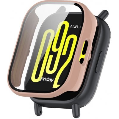 VSECHNONAMOBIL 96062 PC FULL COVER Plastový kryt se sklem pro Xiaomi Redmi Watch 5 Lite růžový – Zboží Živě