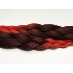 Easy Braid Barva: FR-10 (ombre, black-red shaded, černo-červené), Značka: Easy Braid – Hledejceny.cz
