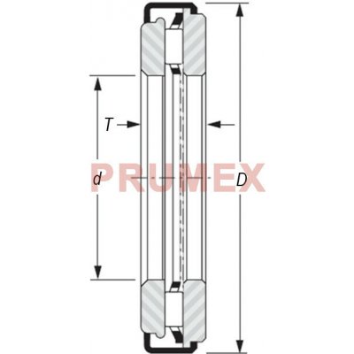 Nadella AXZ 8 50 71 axiální jehlové ložisko – Sleviste.cz