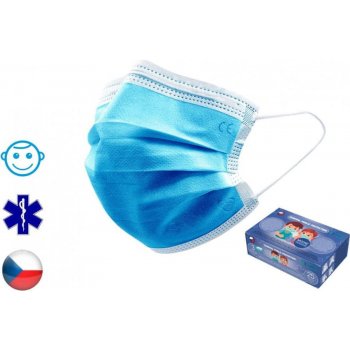 General Public zdravotnická dětská rouška S modrá 50 ks