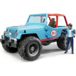 Bruder 2541 Jeep WRANGLER Cross Country modrý s figurkou jezdce – Zbozi.Blesk.cz