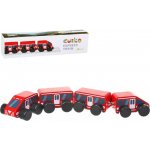 Cubika 15108 RychlíkDřevěný vláček s magnety – Zboží Dáma