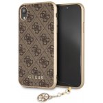 Pouzdro GUESS Charms Hard Case 4G iPhone Xr hnědé – Zboží Živě