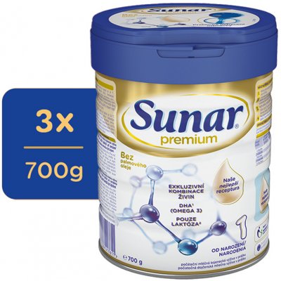Sunar 1 Premium 3 x 700 g – Zboží Mobilmania