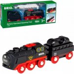 Brio Vláčkodráha World 33884 Parní lokomotiva s vodní nádrží na baterie – Zboží Dáma
