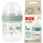 Nuk láhev kojenecká For Nature s kontrolou teploty zelená 150 ml – Zboží Dáma