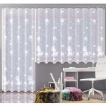 Hotová záclona nebo balkonový komplet, Jednorožec, bílá 220 x 120 cm – Zboží Dáma