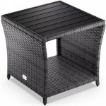 Casaria Polyratanový odkládací stolek Vedis 45x45x40cm šedý – Hledejceny.cz