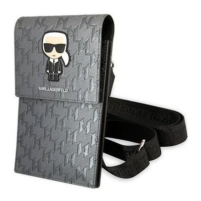 Pouzdro Karl Lagerfeld Ikonik Karl Monogram Phone Bag černé – Zbozi.Blesk.cz