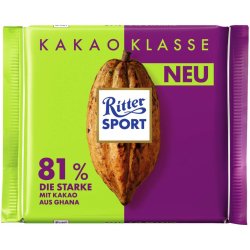 Ritter sport 81% Ghana 100 g