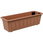 Nohel garden Truhlík samozavlažovací GARDENFLOR plastový hnědý 50 cm – Zboží Dáma