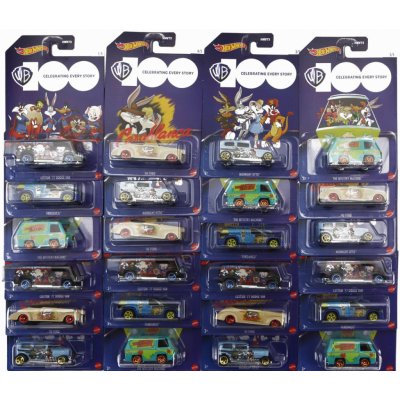 Mattel hot wheels Dodge Set Assortment 24 Pieces Looney Tunes Různé 1:64