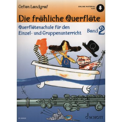 Die fröhliche Querflöte 2 + Audio Online škola hry na příčnou flétnu – Zboží Mobilmania